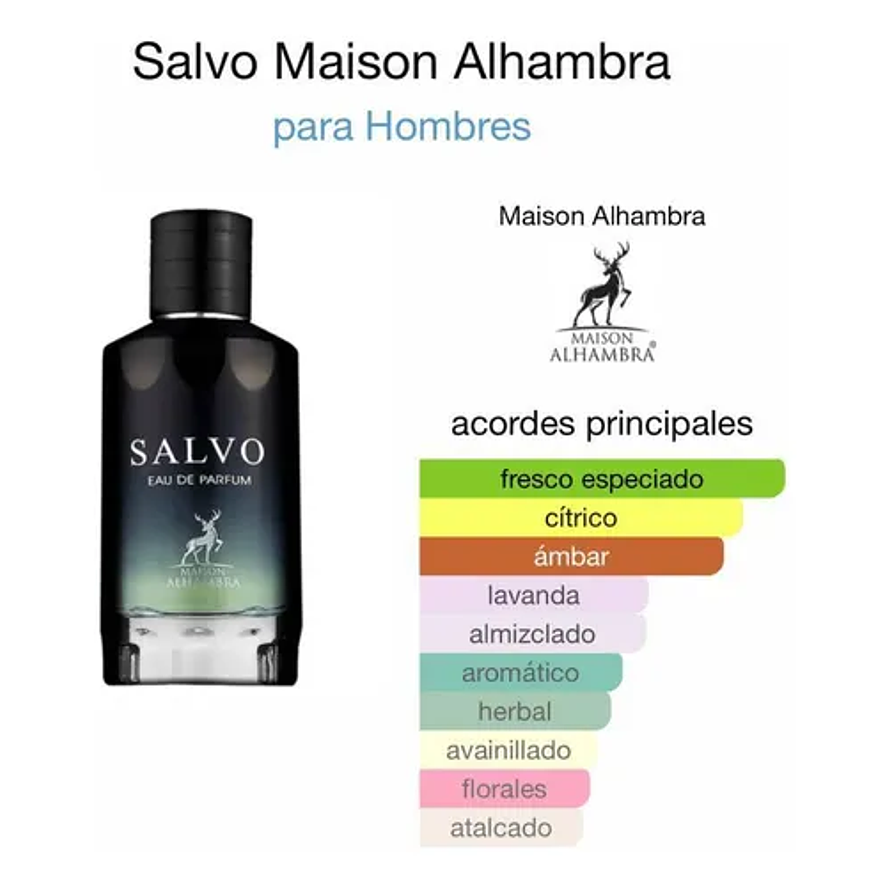 Maison Alhambra Salvo Eau De Parfum 100ml Hombre 3