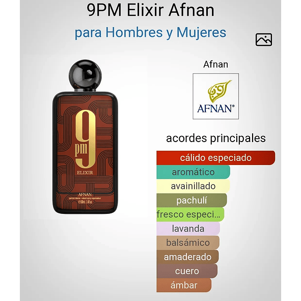 Afnan 9pm Elixir 100ml Hombre 3