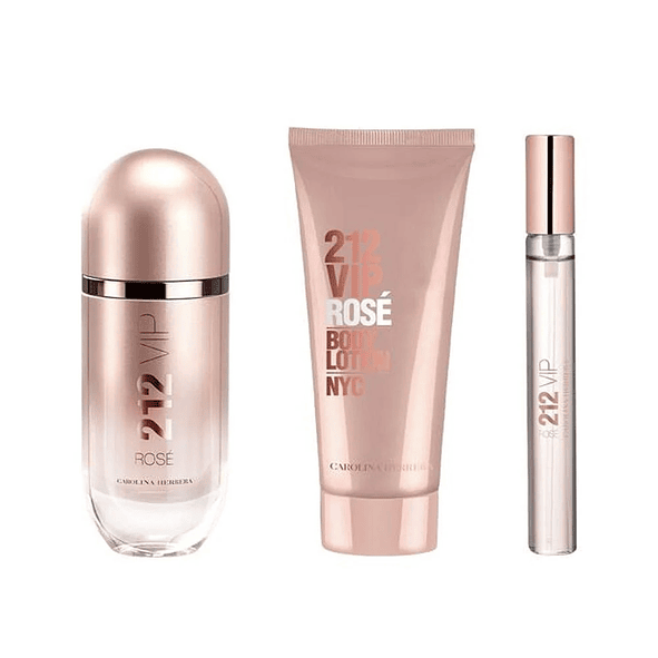 Carolina Herrera Set Estuche 212 Vip Rose 80ml+10ml+100ml Mujer 2