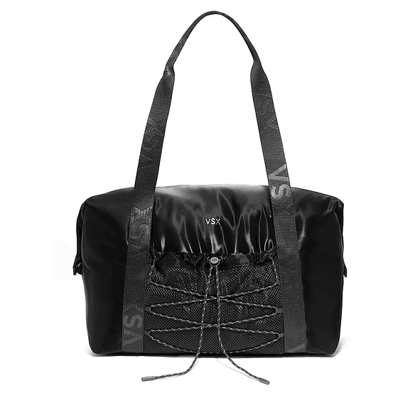 Victoria`s Secret Bolso deportivo de malla con botones a presión VSX Negro Mujer 1