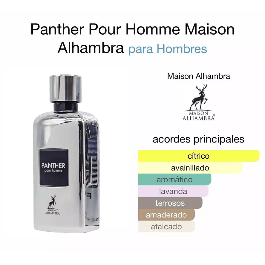 Maison Alhambra Panther Pour Homme Edp 100ml Hombre 3