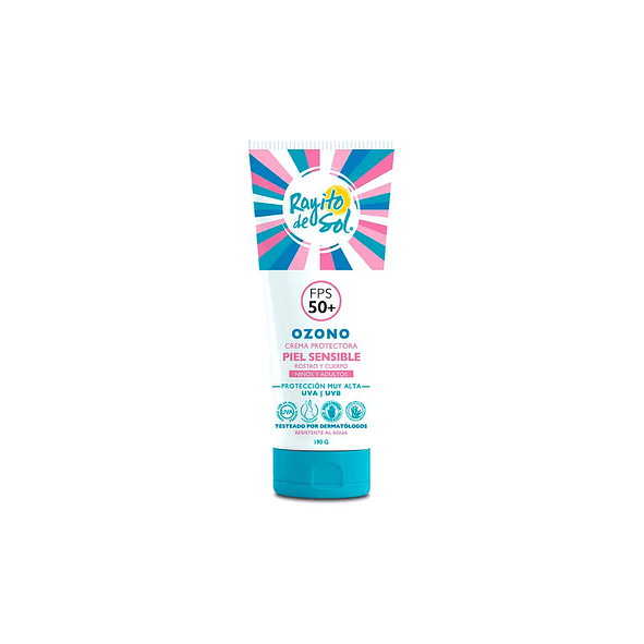 Rayito de Sol Protector Solar Ozono Piel Sensible 50fps niño y Adultos 190g 1