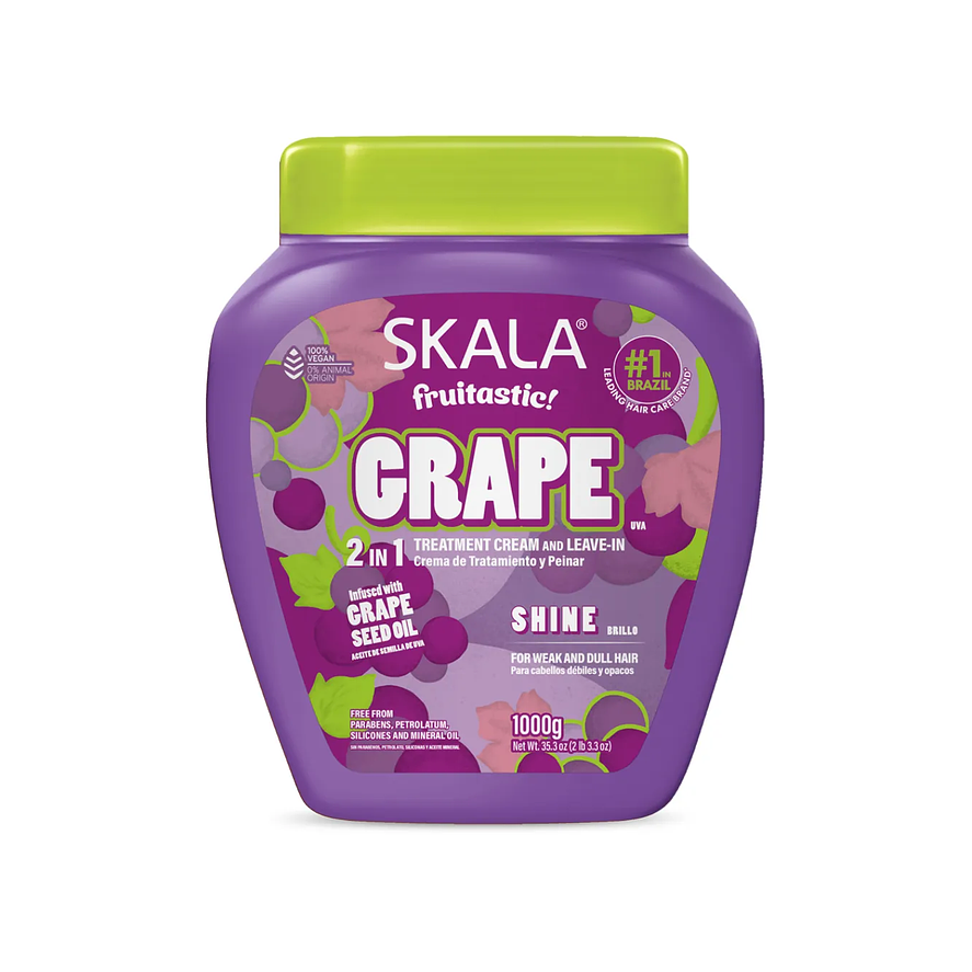 Skala Fruitastic! Crape 2en1 Crema Tratamiento Peinar y Brillo 1000g 1