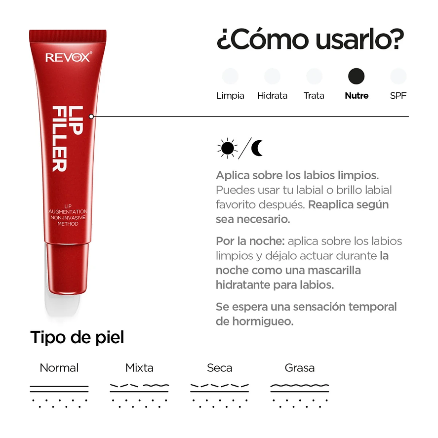 Revox Tratamiento Hyaluronic Acid Lip Filler 12ml Mujer 4