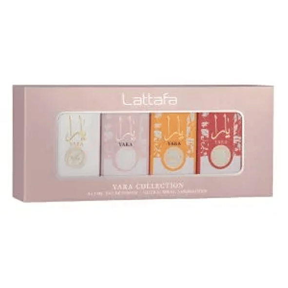 Lattafa set Miniaturas Collection Yara x4 5ml Mujer 1