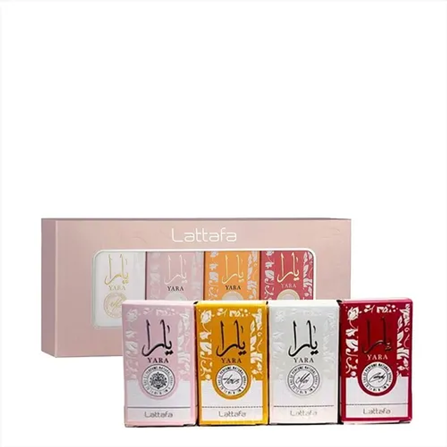 Lattafa set Miniaturas Collection Yara x4 5ml Mujer 3