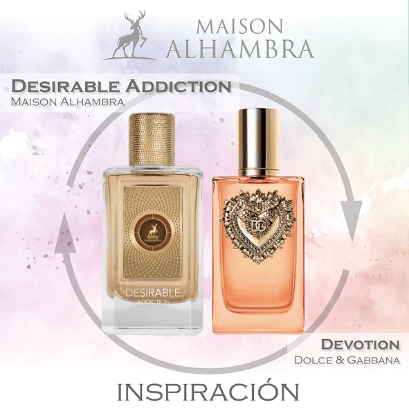 Maison Alhambra Desirable Addiction Edp 100ml Mujer (dupe Dolce&Gabbana Devotion) 3