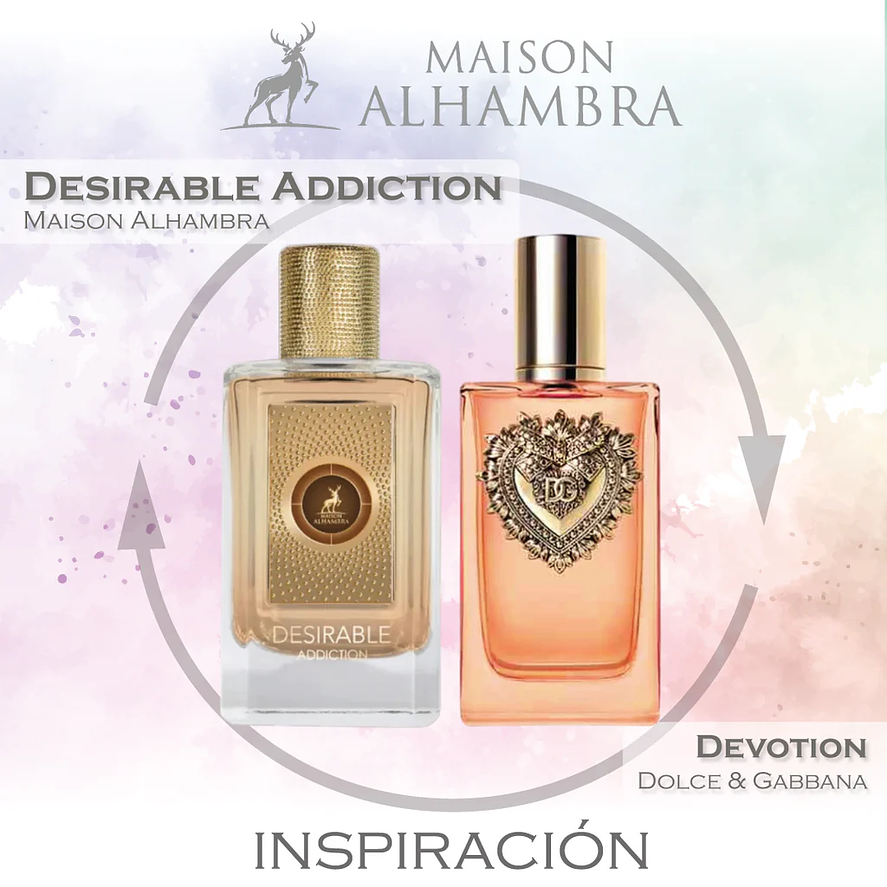 Maison Alhambra Desirable Addiction Edp 100ml Mujer (dupe Dolce&Gabbana Devotion) 3