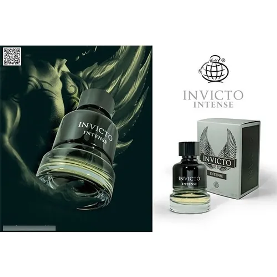 Fragrance World Invicto Intense Edp 100ml Hombre 3
