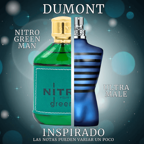 Dumont Paris Nitro Pour Homme Green Edp 100ml Hombre (Inspiracion JPG Ultra Le Male) 2