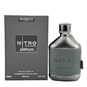 Dumont Paris Nitro Platinum Pour Homme 100ml Hombre( Inspirado en Paco Rabanne Black XS L'Exces)
