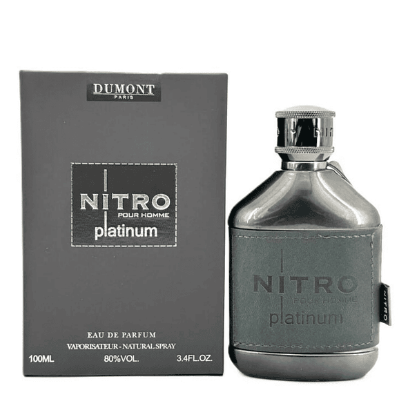 Dumont Paris Nitro Platinum Pour Homme 100ml Hombre( Inspirado en Paco Rabanne Black XS L'Exces) 1