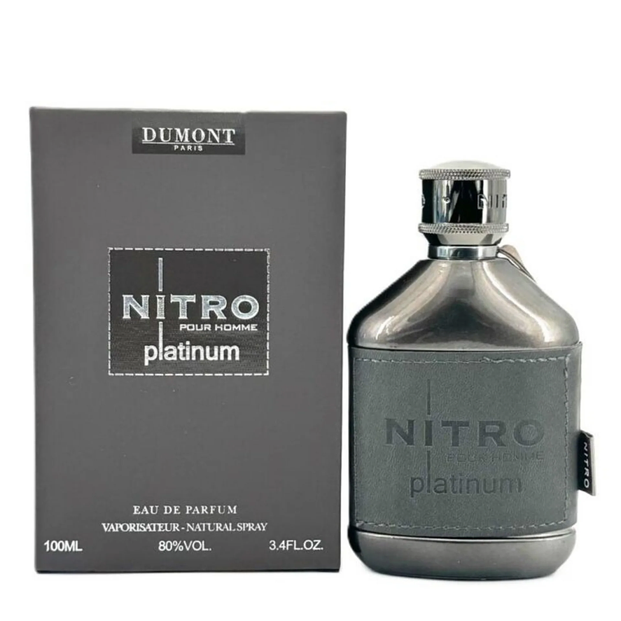 Dumont Paris Nitro Platinum Pour Homme 100ml Hombre( Inspirado en Paco Rabanne Black XS L'Exces) 1