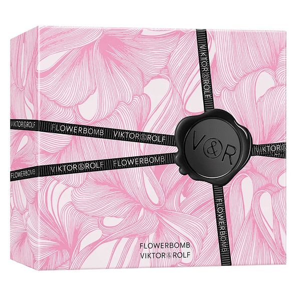 Viktor & Rolf Set Perfume FlowerBomb EDP 100ml + 1 mini 10ml + Body Lotion 200ml Mujer 2