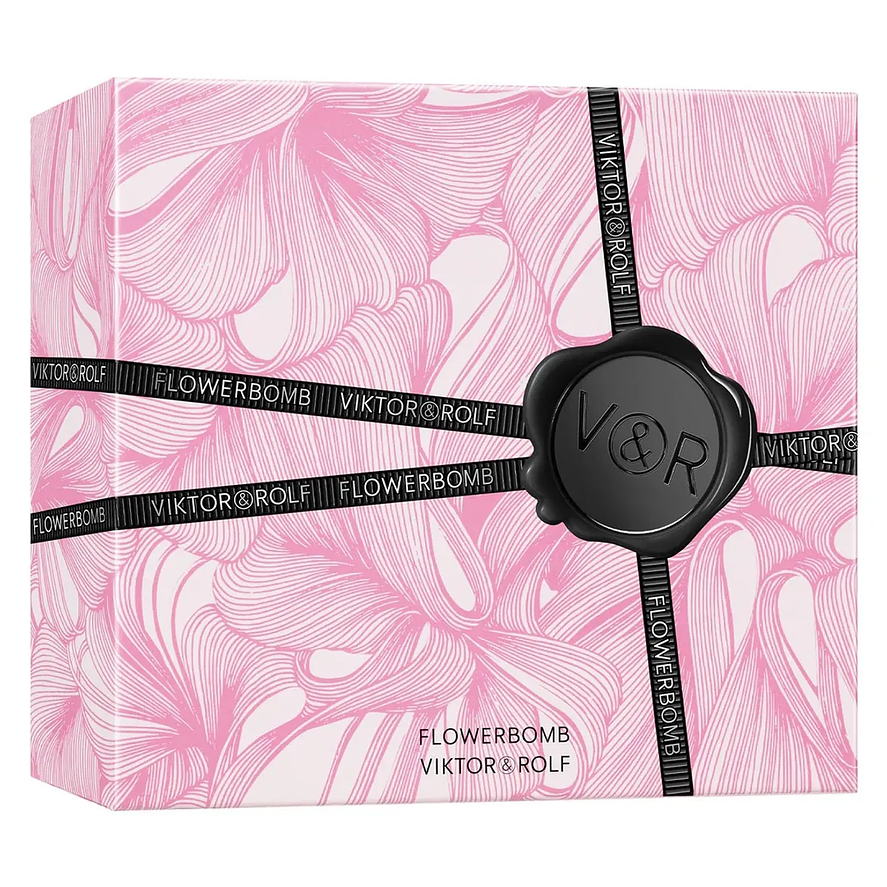 Viktor & Rolf Set Perfume FlowerBomb EDP 100ml + 1 mini 10ml + Body Lotion 200ml Mujer 2
