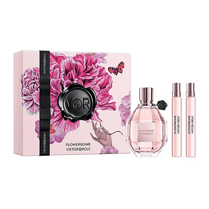 Viktor & Rolf Set Perfume FlowerBomb EDP 100ml + 2 Mini 10ml Mujer