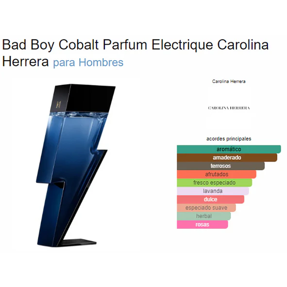 Carolina Herrera Bad Boy Cobalt Edp 100ml Hombre 2