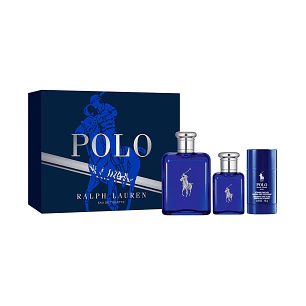 SET RALPH LAUREN POLO BLUE EDT 125ML + 40ML + DEO 75ML