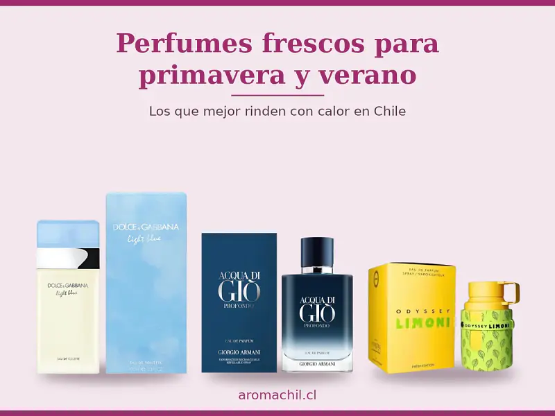 Perfumes frescos para primavera y verano en Chile: cuáles elegir y cómo hacer que duren