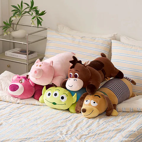 Cojín de Peluche de Toy Story de Disney: Lindo Muñeco de Personaje para Decoración de Interiores y Cojín Tipo Mochi