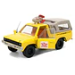 Camioneta de Pizza Planet Amarilla (Efecto Desgastado) con Techo Beige - Película 