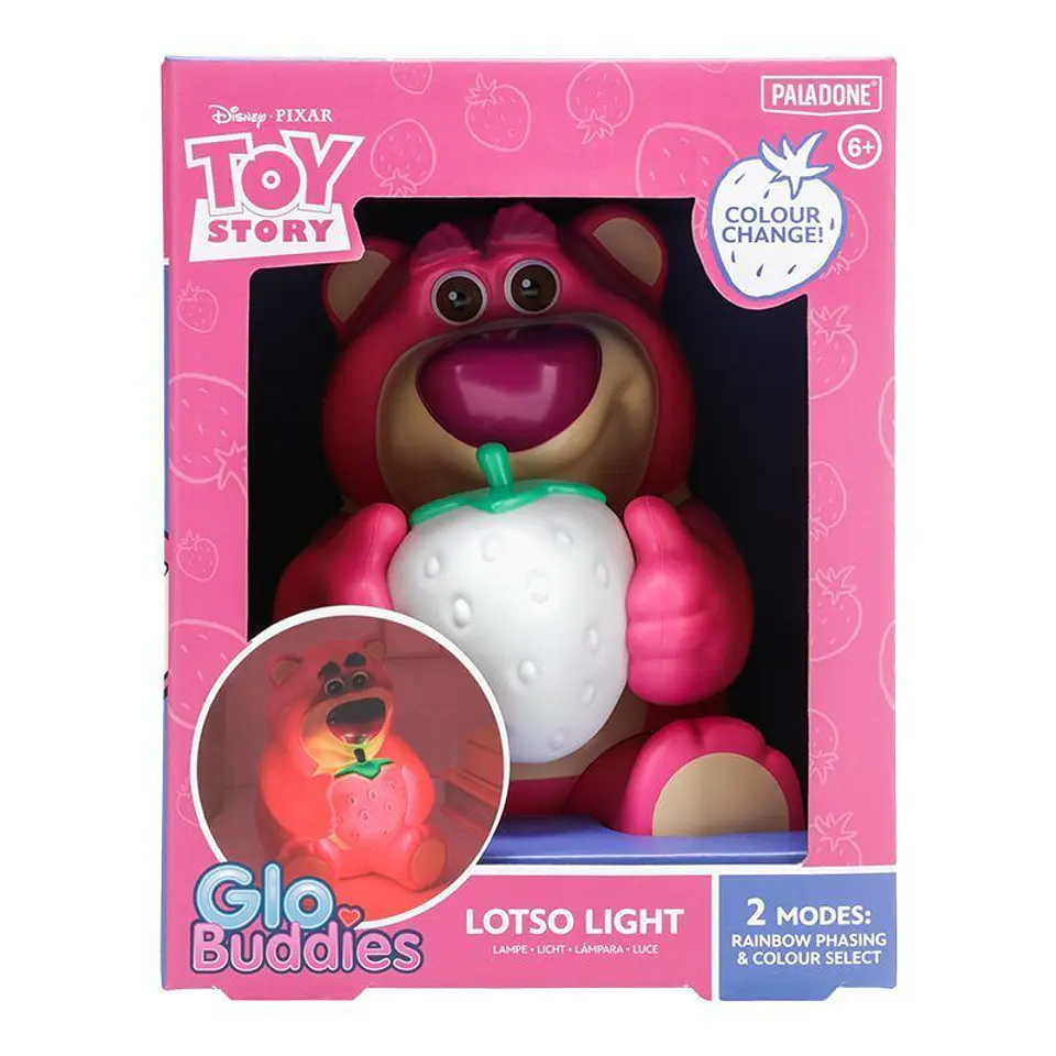 Luz de Noche Infantil de Lotso de Toy Story - Lámpara Ambiental GloBuddies con Cambio de Color 2