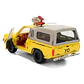 Camioneta de Pizza Planet Amarilla (Efecto Desgastado) con Techo Beige - Película 