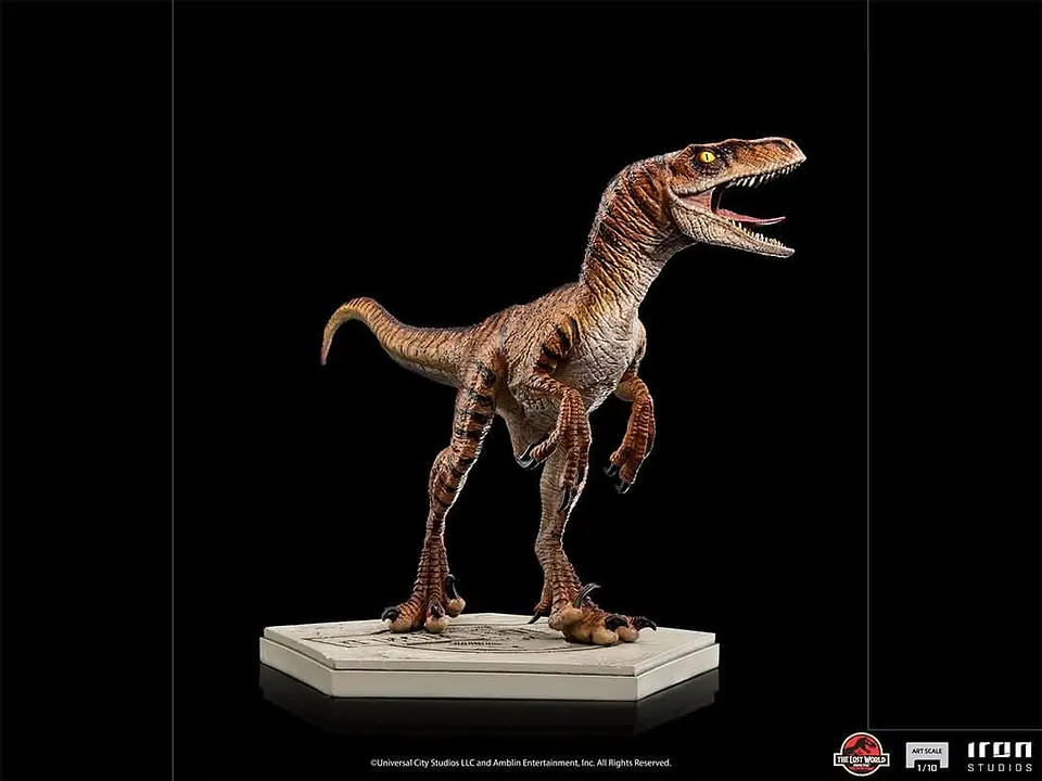 Estatua de Velociraptor a Escala 1/10 (Serie Art Scale) - El Mundo Perdido: Jurassic Park - Iron Studios 5