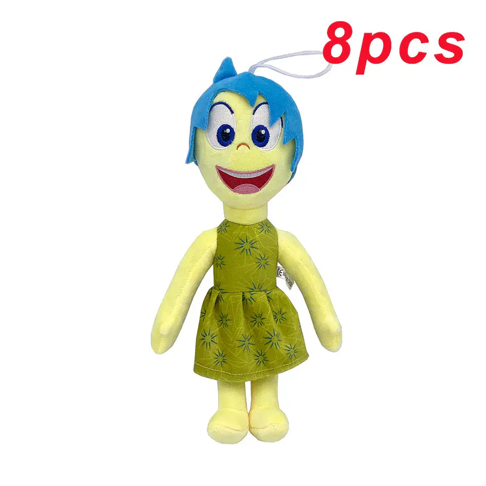 Set de 8 Peluches de Intensamente (Inside Out) - Colección Completa de Emociones 2