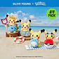 [Pokemon Collab] Pokémon Doll Keyring (4 types) - Miniatura 1