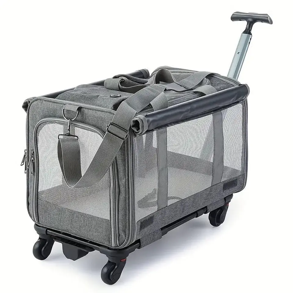 Pet Carrier with Aluminum Frame and Removable Base 1