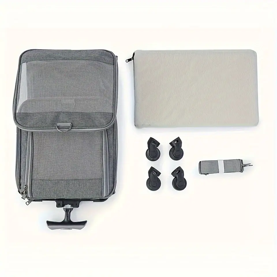 Pet Carrier with Aluminum Frame and Removable Base 2