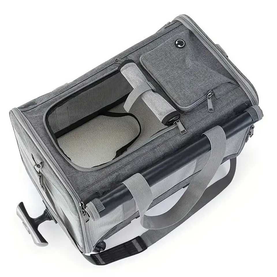 Pet Carrier with Aluminum Frame and Removable Base 3
