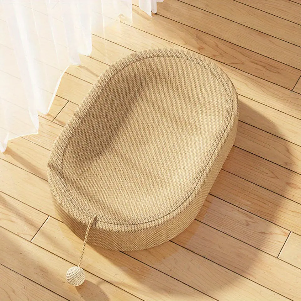 Ivory Cat Scratching Board and Bed Combo 4