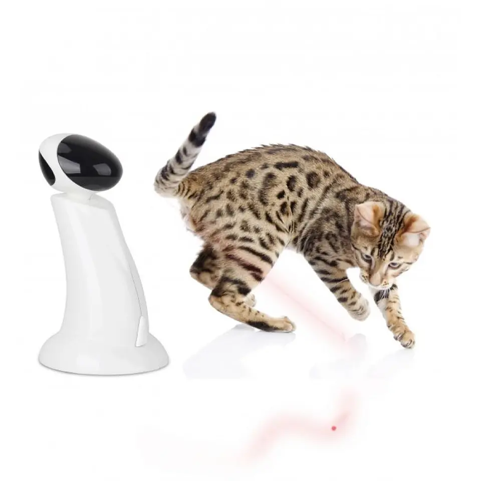 Laser Beam Cat Toy - Interactive Automatic Robot Pointer Pet Kitty Play - AFP 3