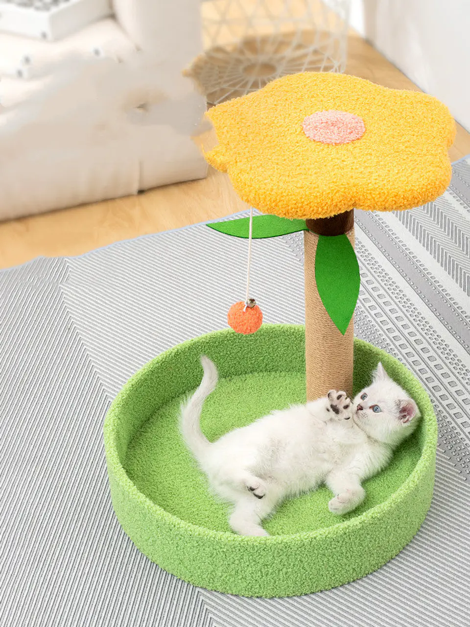 Cat Scratcher with Sisal Winding and Hemp Surface 2