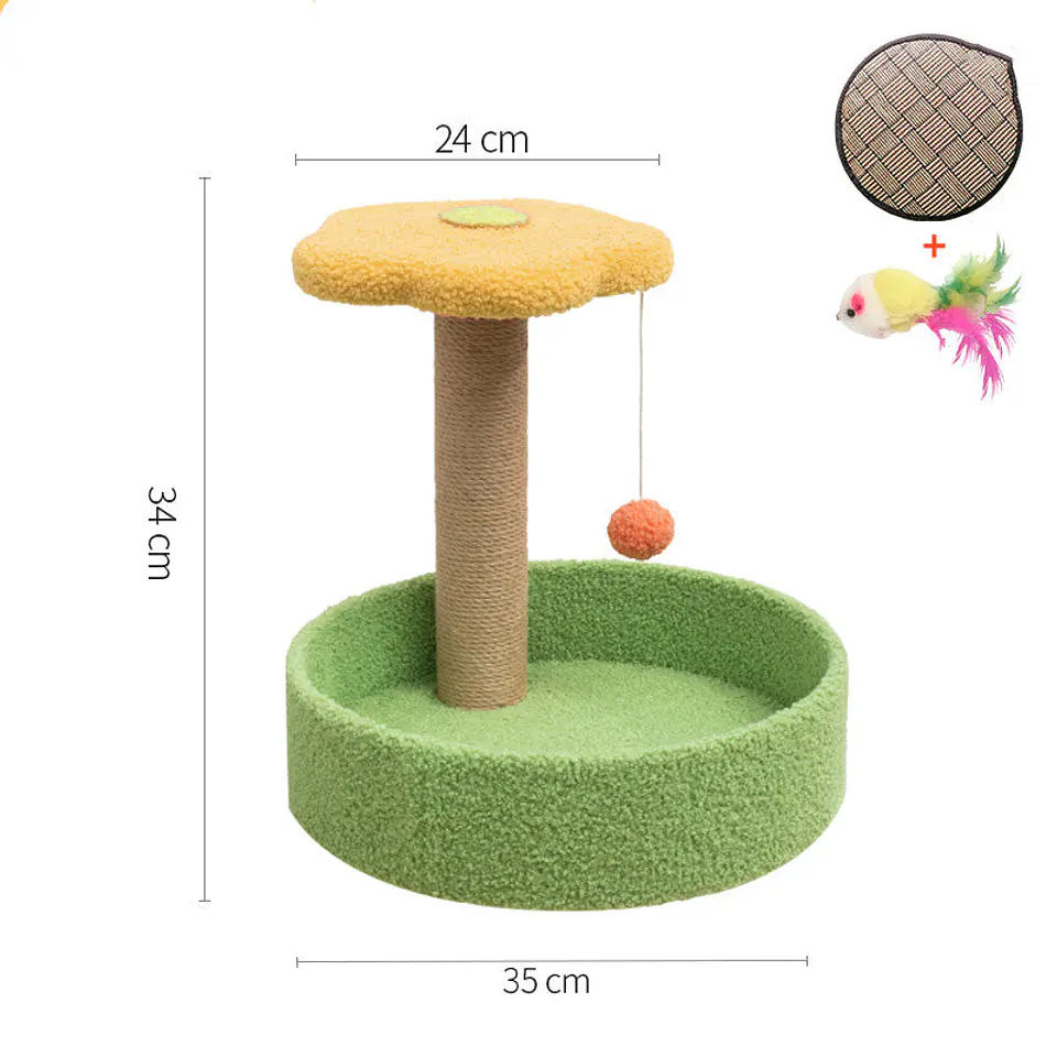 Cat Scratcher with Sisal Winding and Hemp Surface 6