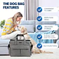 Pet Travel Bag Airline Approved with Bowls & Containers - Miniatura 1