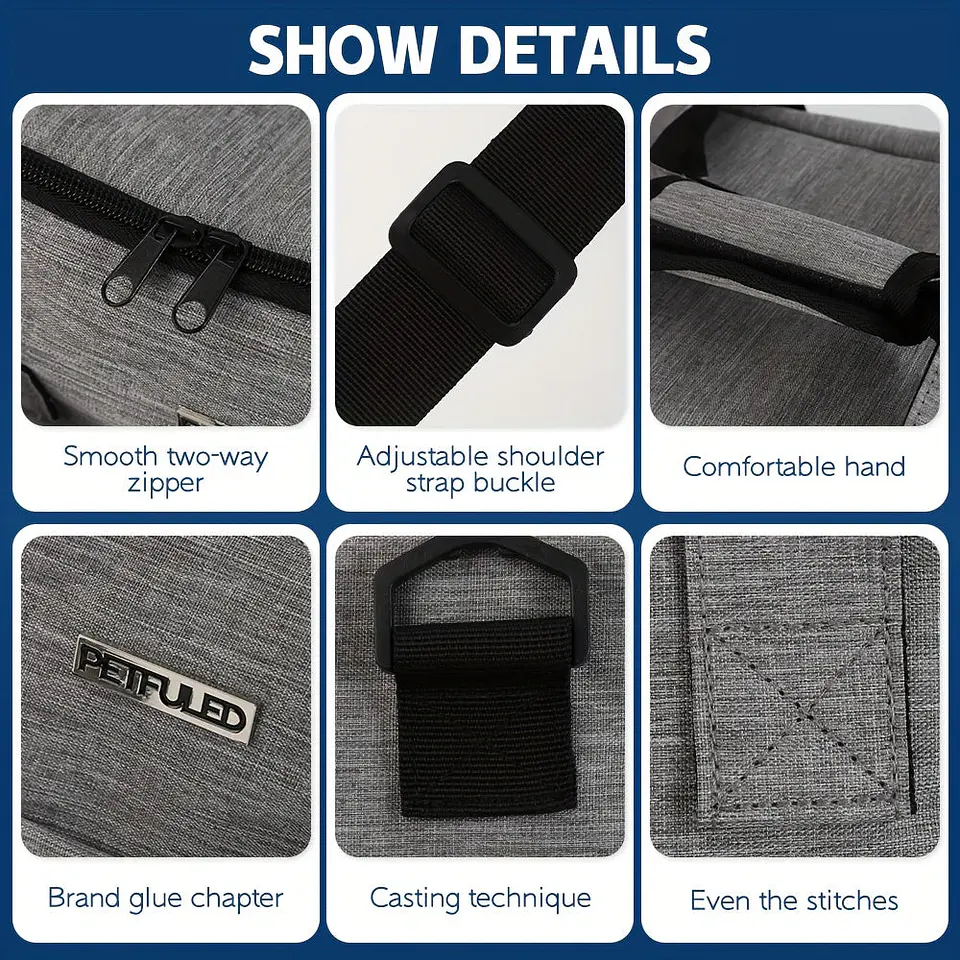 Pet Travel Bag Airline Approved with Bowls & Containers 2