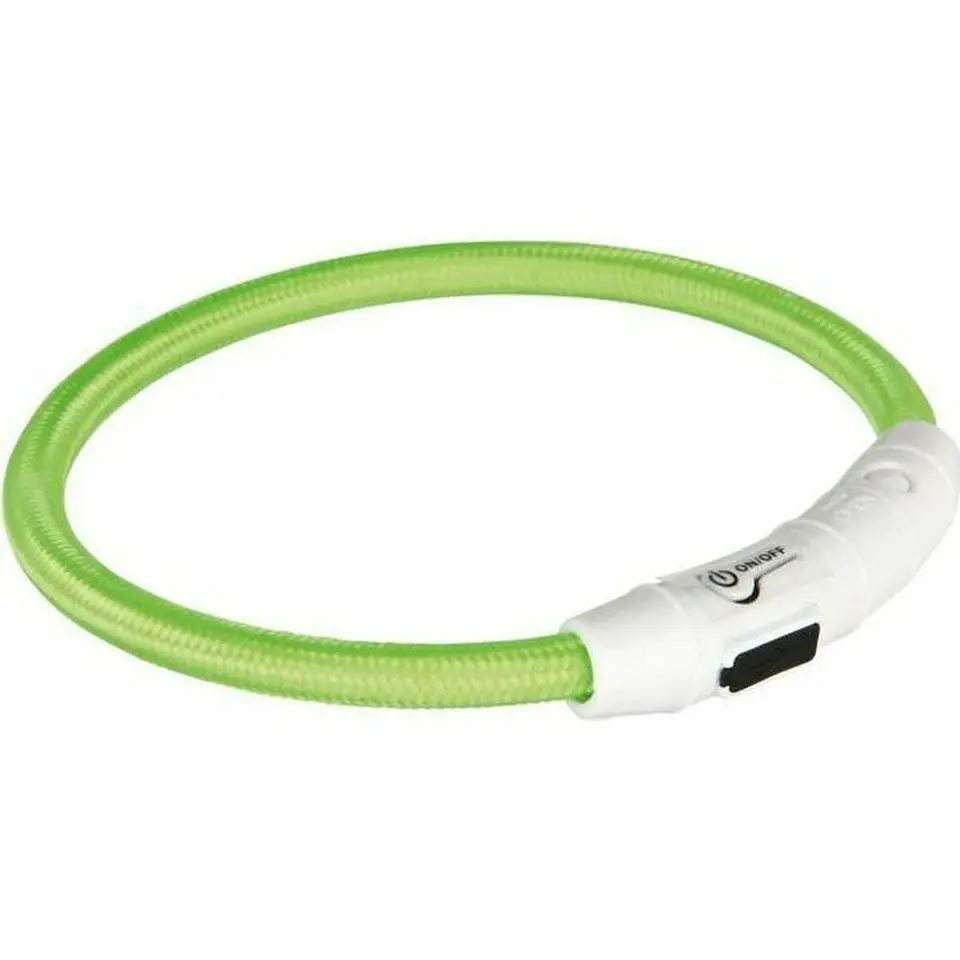 LED Collar for Pets Trixie Flash USB Green 3