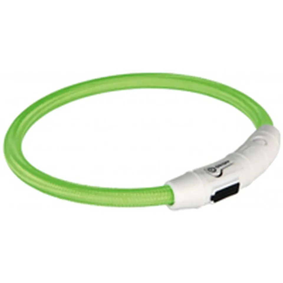 LED Collar for Pets Trixie Flash USB Green 10