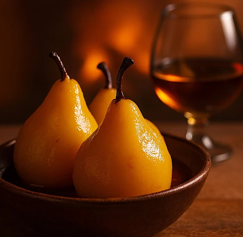 Peras al Brandy