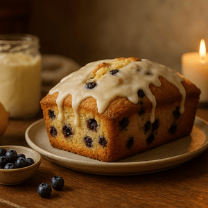 Queque de Limón y Arándanos