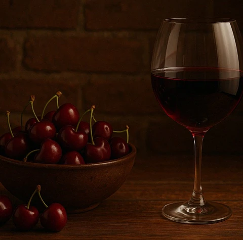 Vino Tinto con Cereza