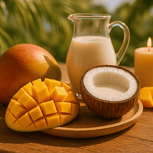 Mango y Leche de Coco