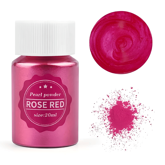 Polvo de Mica Rose Red 1