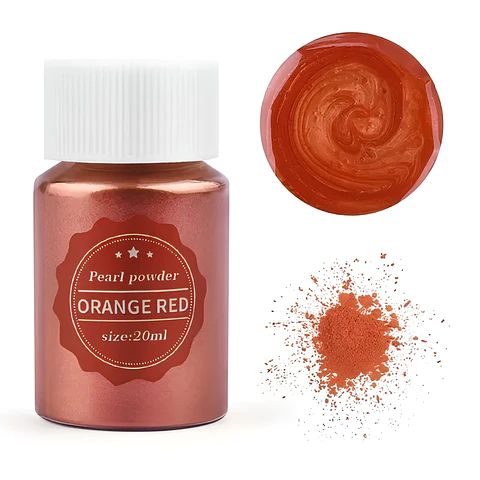 Polvo de Mica Orange Red
