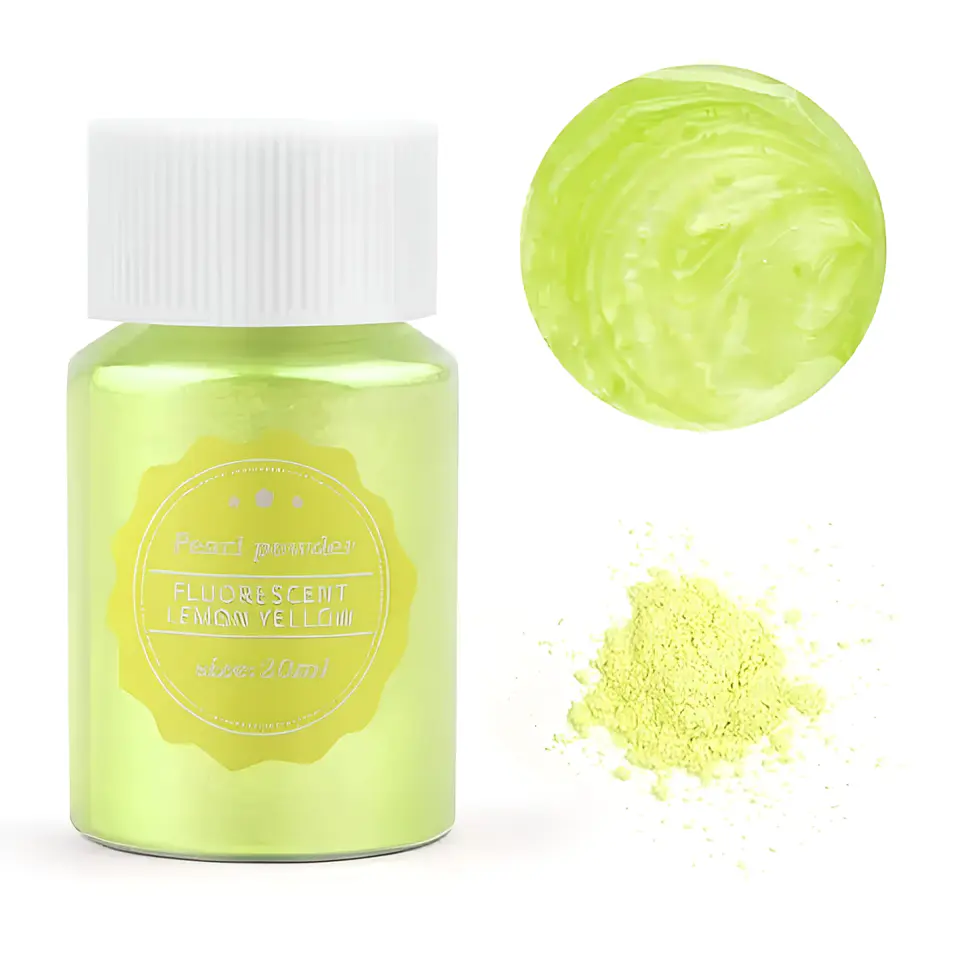 Polvo de Mica Lemon Yellow 1