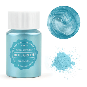 Polvo de Mica Blue Green