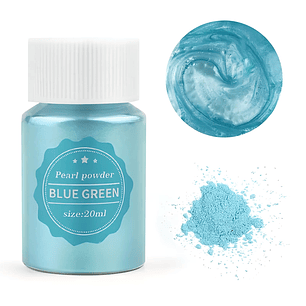 Polvo de Mica Blue Green